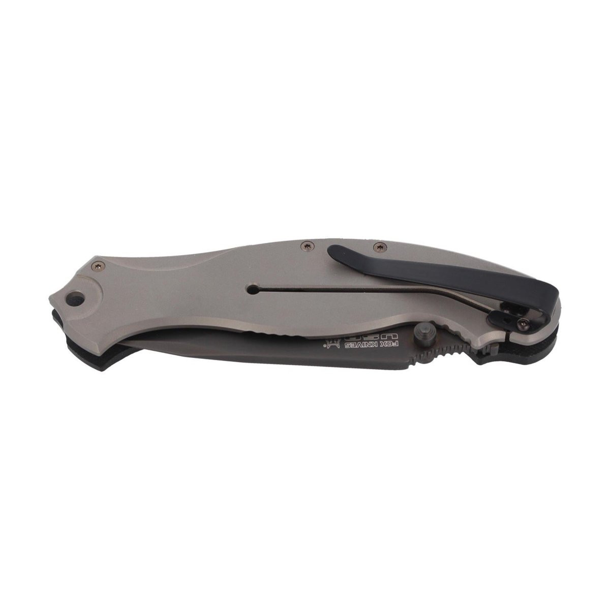 Fox Knives HAVOC couteau de poche Titanium Frame Lock couteau pliant manche G10 noir