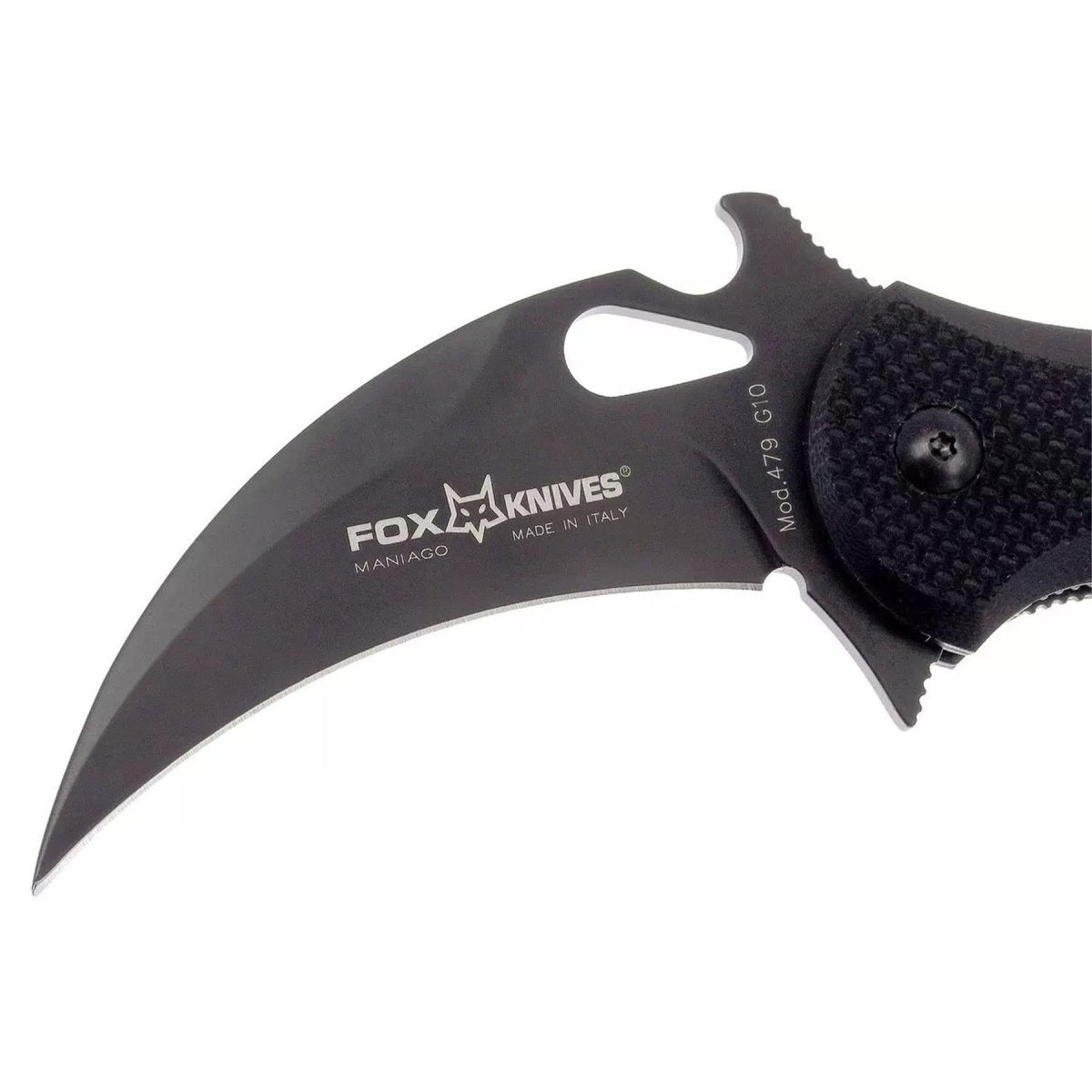 Fox Knives Karambit FX-479 opvouwbaar minimes N690C staal zwart hydrogliderblad