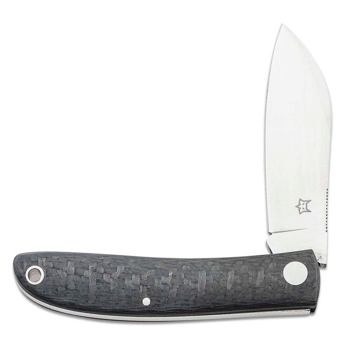 Fox Knives LIVRI Zakmes opvouwbaar Schapenpootvorm 61 HRC M390 staal carbon - GoMilitar