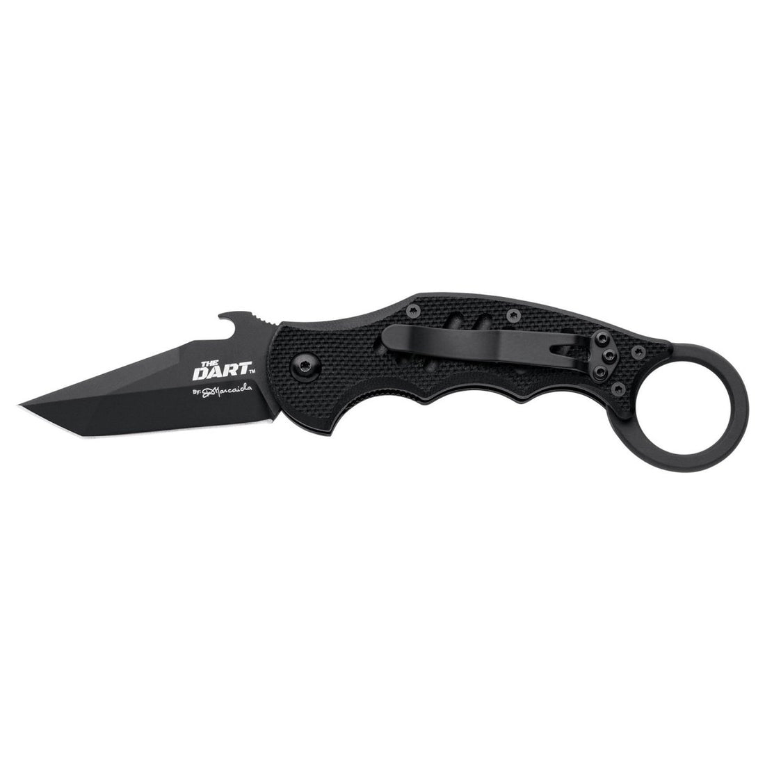 Fox Knives THE DART Tanto Zakmes RVS N690Co Zwart idroglider