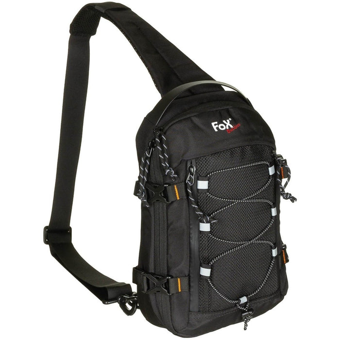 Fox Outdoor Compact Sling Schoudertas 5L Gewatteerde Band Polyester Zwart - GoMilitar
