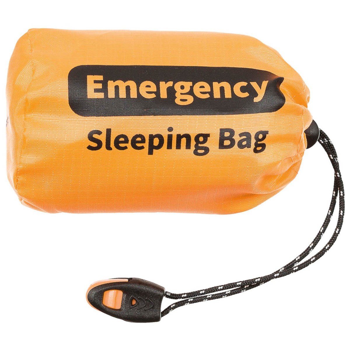 Fox Outdoor Sac de couchage d'urgence avec protection d'un côté recouvert d'aluminium Orange