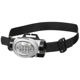 Fox Buitenhoofdlamp 8 Wit 2 Rode LED's Verstelbare Hoek Spatwaterdicht Zwart