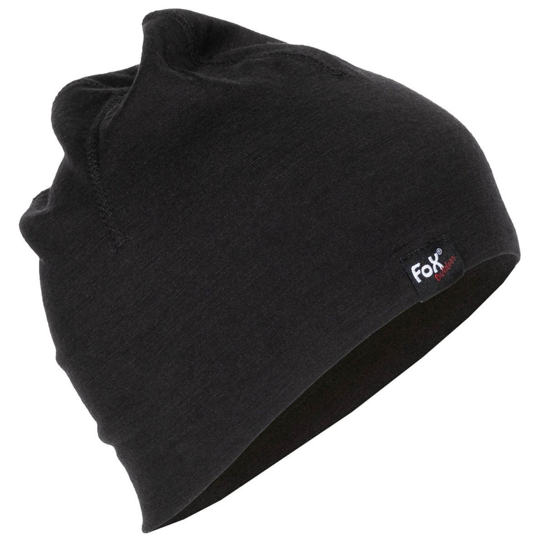Fox Outdoor Merino Wool Muts Lichtgewicht Ademend Sneldrogend Zwart