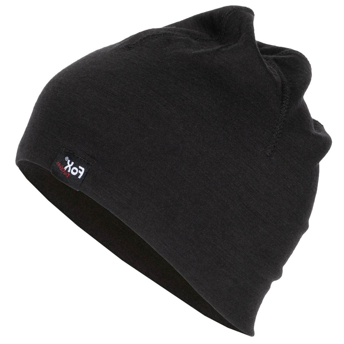 Fox Outdoor Merino Wool Muts Lichtgewicht Ademend Sneldrogend Zwart