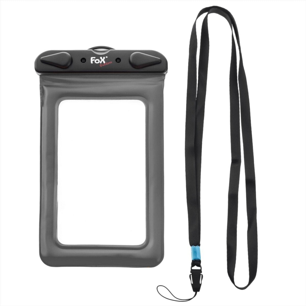 Fox Outdoor smartphone transparante tas stof strak waterdichte sluiting zwart