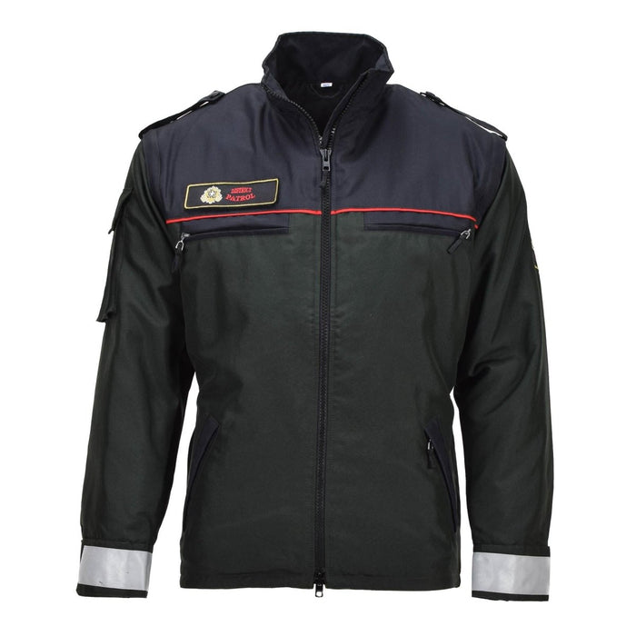 Véritable veste de patrouille de district d'Autriche Détails réfléchissants Durable Navy - GoMilitar