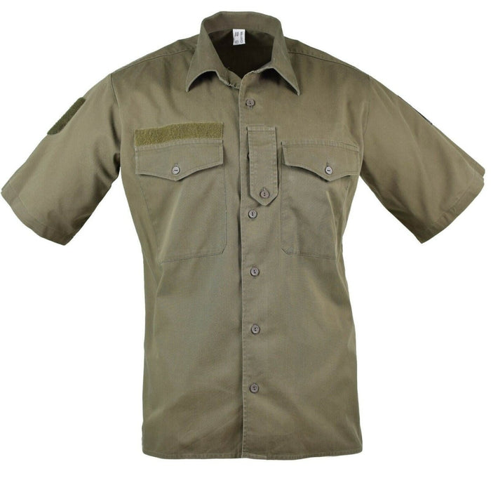 Véritable chemise de l'armée autrichienne M65 O.D Combat militaire Manches courtes Olive BDU - GoMilitar