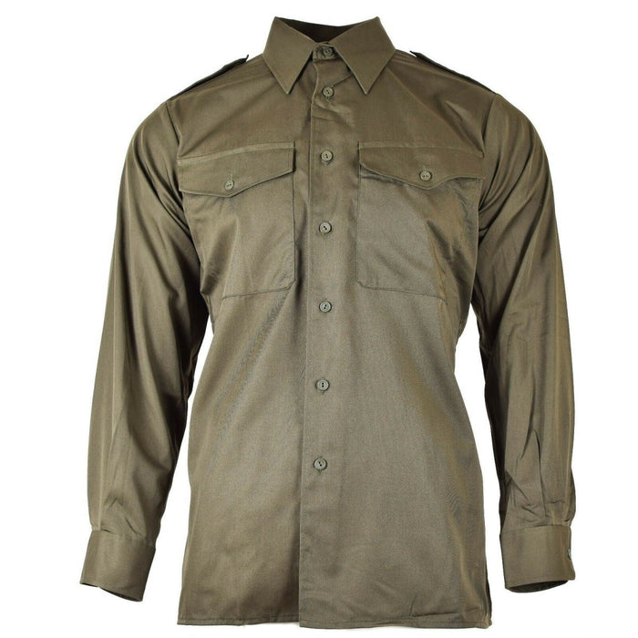 Véritable chemise de l'armée autrichienne O.D Military combat manches longues Olive BDU NEW - GoMilitar