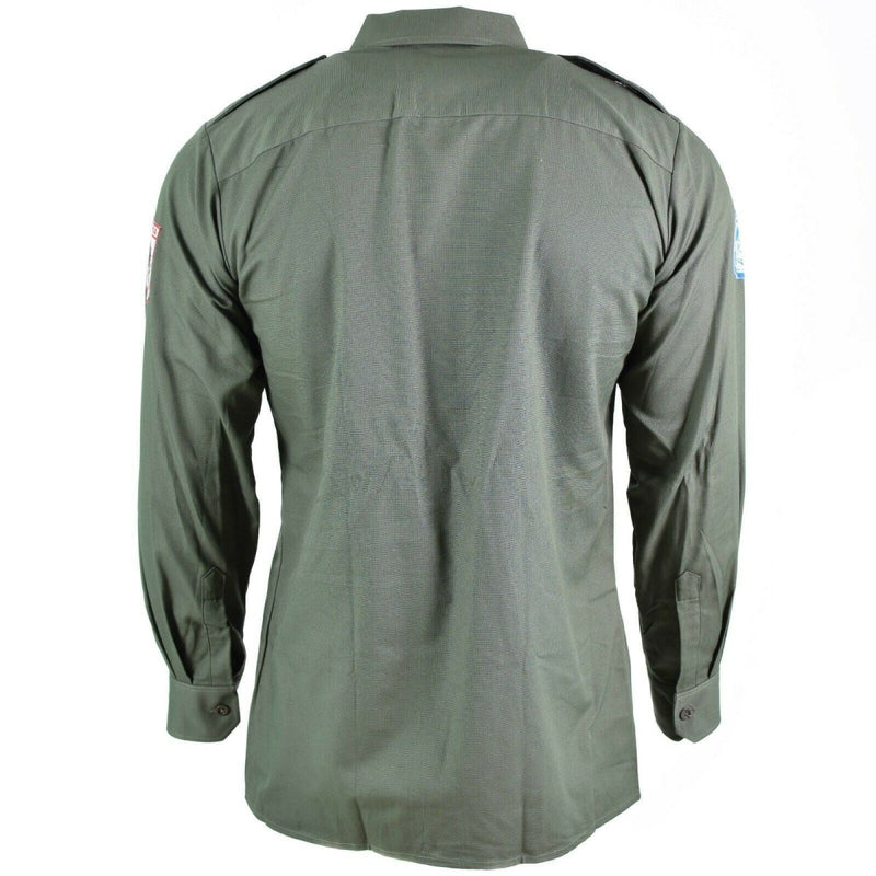 Genuine Austrian army shirt OD olive Military combat long sleeve tropic BDU NEW - GoMilitar