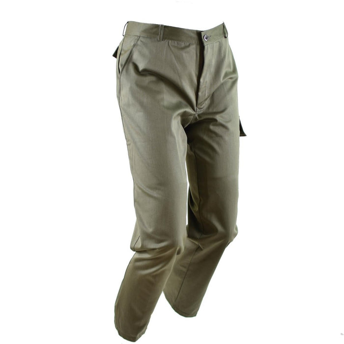 Echte Belgische legerdienstbroek O.D Olive militair gevoerde broek NIEUW - GoMilitar