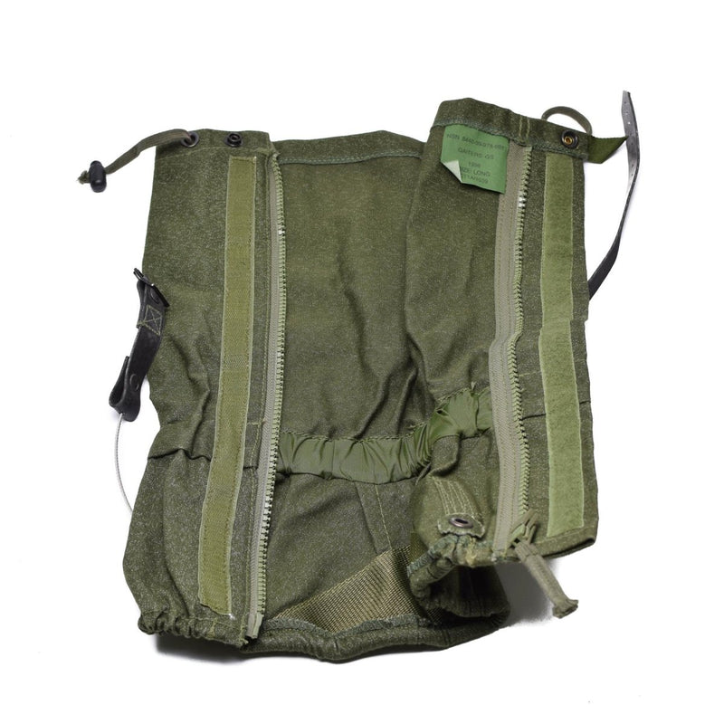 Genuine British army Gaiters canvas OD olive hiking military surplus combat NEW - GoMilitar