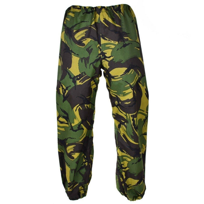 Pantalon de pluie camouflage DPM authentique de l'armée britannique avec Goretex imperméable, taille réglable et tissu respirant