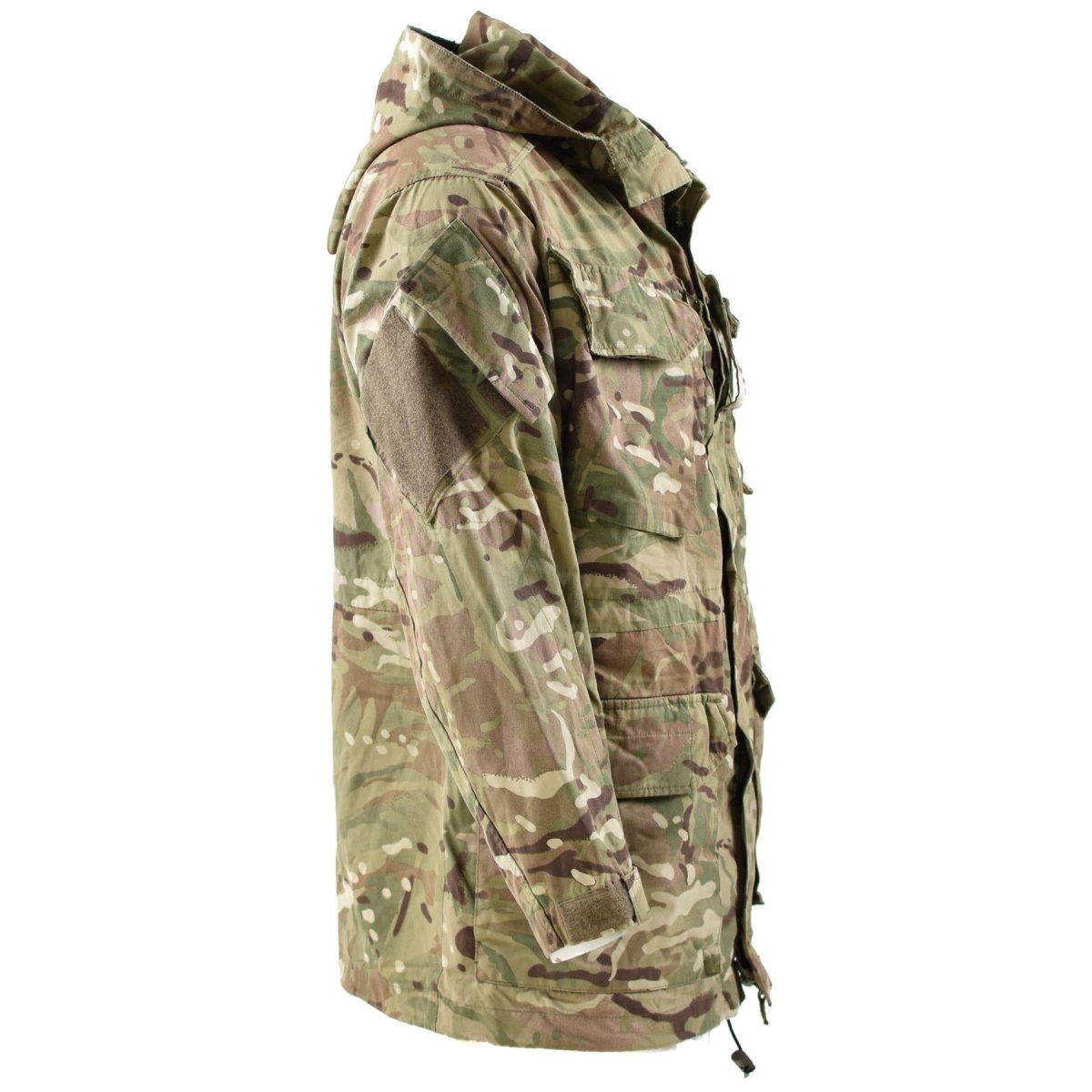 Veste de combat militaire MTP de l'armée britannique authentique, parka coupe-vent à capuche