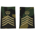 Véritables bretelles de l'armée britannique en tissu, insignes militaires MAJOR DPM Camo
