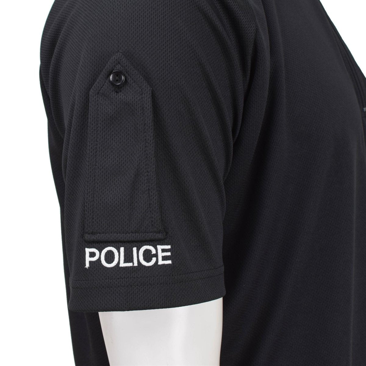 Echte Britse functionele politie T-shirt Ademend Activewear zwart shirt nieuw