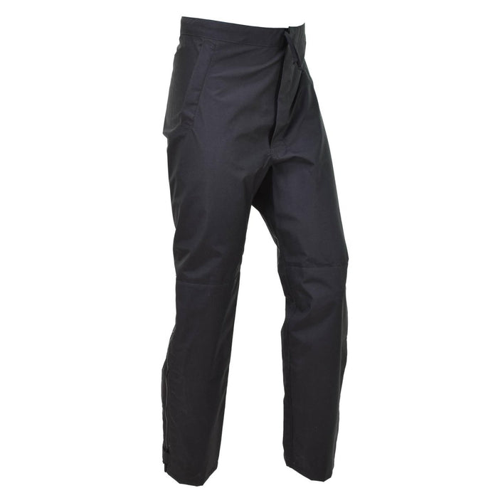 Véritable pantalon de pluie imperméable d'extérieur de la police métropolitaine britannique en noir, durable et réglable avec poches.