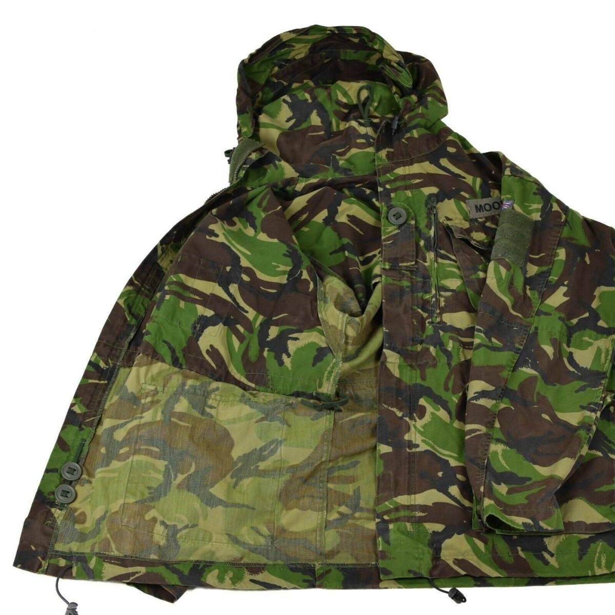 Echte Britse militaire gevechten Smock Field Jacket Hooded Winddicht DPM Camo
