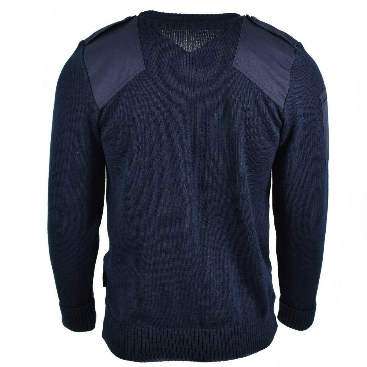 Echte British Sweater Army Police Pullover Commando Jumper Blue V-Neck Men Nieuw