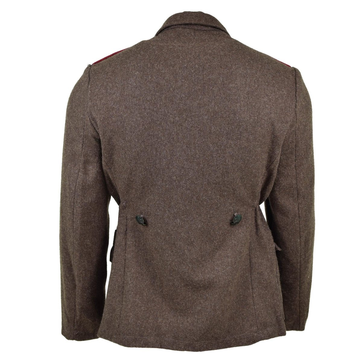 VESTE DE L'ARMÉE BULGARE AUTHENTIQUE EN LAINE UNIFORME DE SURPLUS MILITAIRE GRIS-MARRON