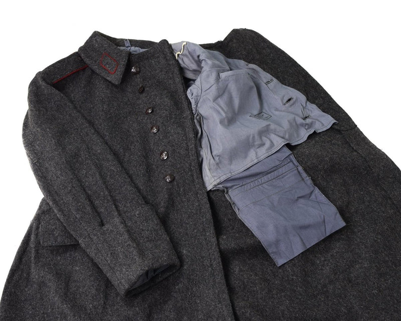 Genuine Bulgarian Trench Coat Military Army Wool Overcoat Heavy Winter Shinel - GoMilitar