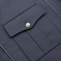 Echt Tsjechisch leger blauwe blouson zilveren knoppen casual militaire blouse jacket nieuw