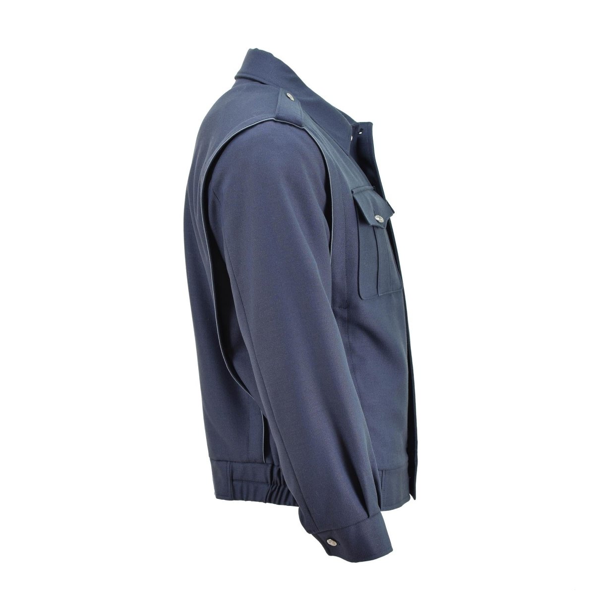 Echt Tsjechisch leger blauwe blouson zilveren knoppen casual militaire blouse jacket nieuw