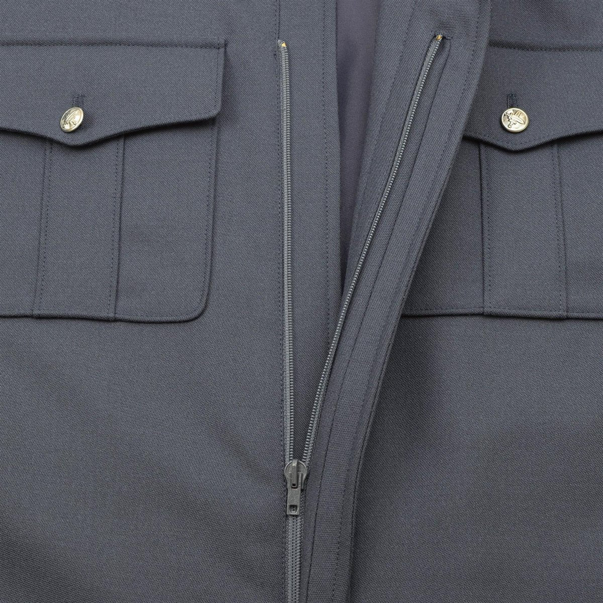 Echt Tsjechisch leger blauwe blouson zilveren knoppen casual militaire blouse jacket nieuw