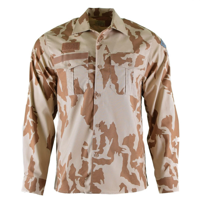 Véritable chemise de l'armée tchèque camouflage du désert 95 uniforme de campagne surplus militaire NOUVEAU - GoMilitar