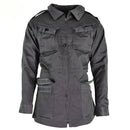 Genuine Danish Army Combat Jacket M71 in military grey, breathable field jacket with multiple pockets, new surplus condition.