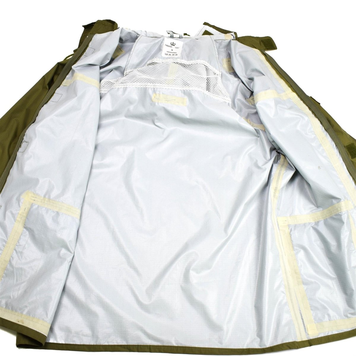 Veste imperméable à capuche de l'armée danoise authentique pour temps humide Danemark