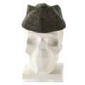 Véritable casquette de l'armée danoise en laine, chapeau de garnison de combat militaire sur le terrain, gris, années 1950