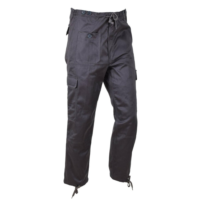 Echte Deense M71 legergrijze werkbroek vintage broek met verstelbare taille NIEUW - GoMilitar