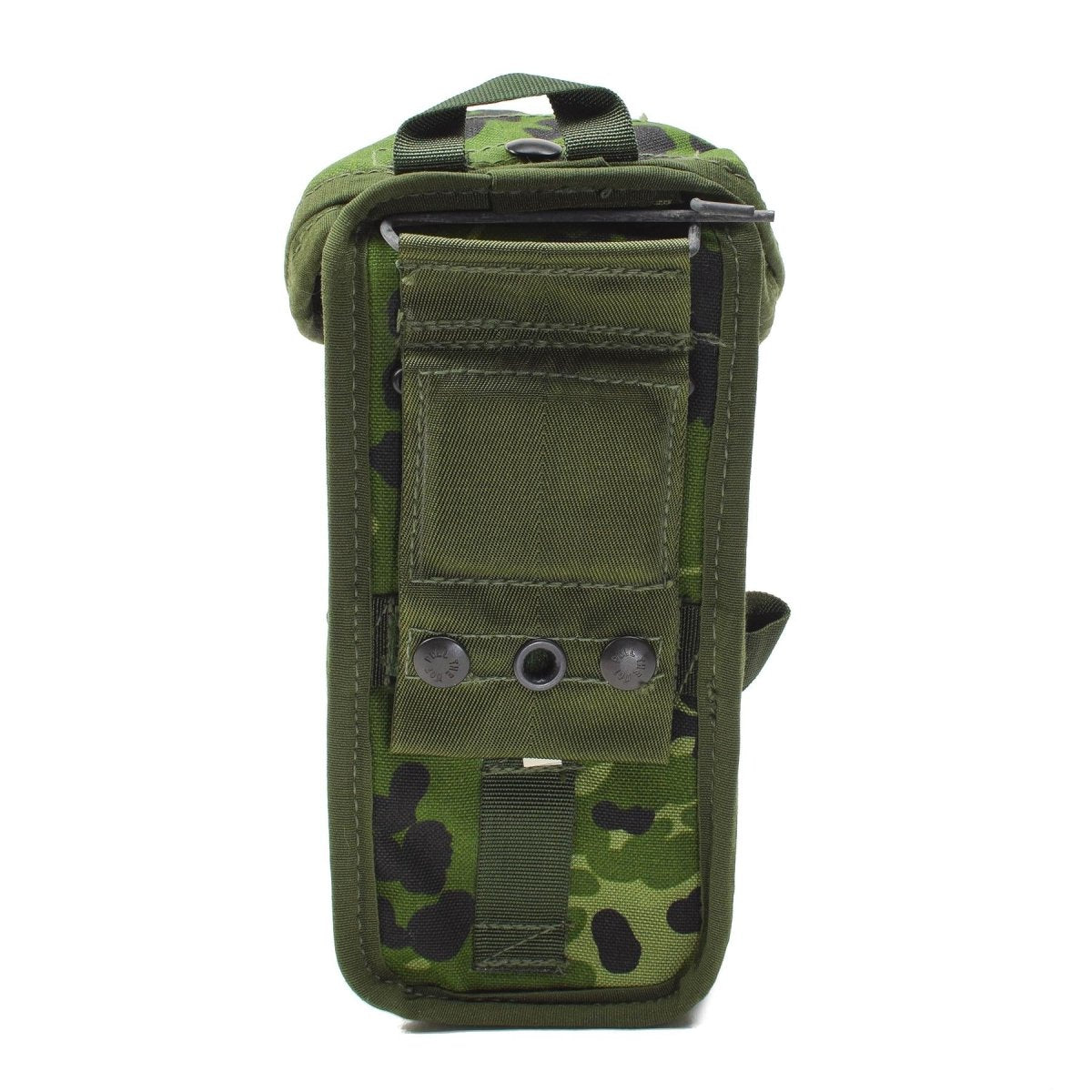 Pochette de chargeur LMG de camouflage militaire danois authentique avec attache de ceinture universelle