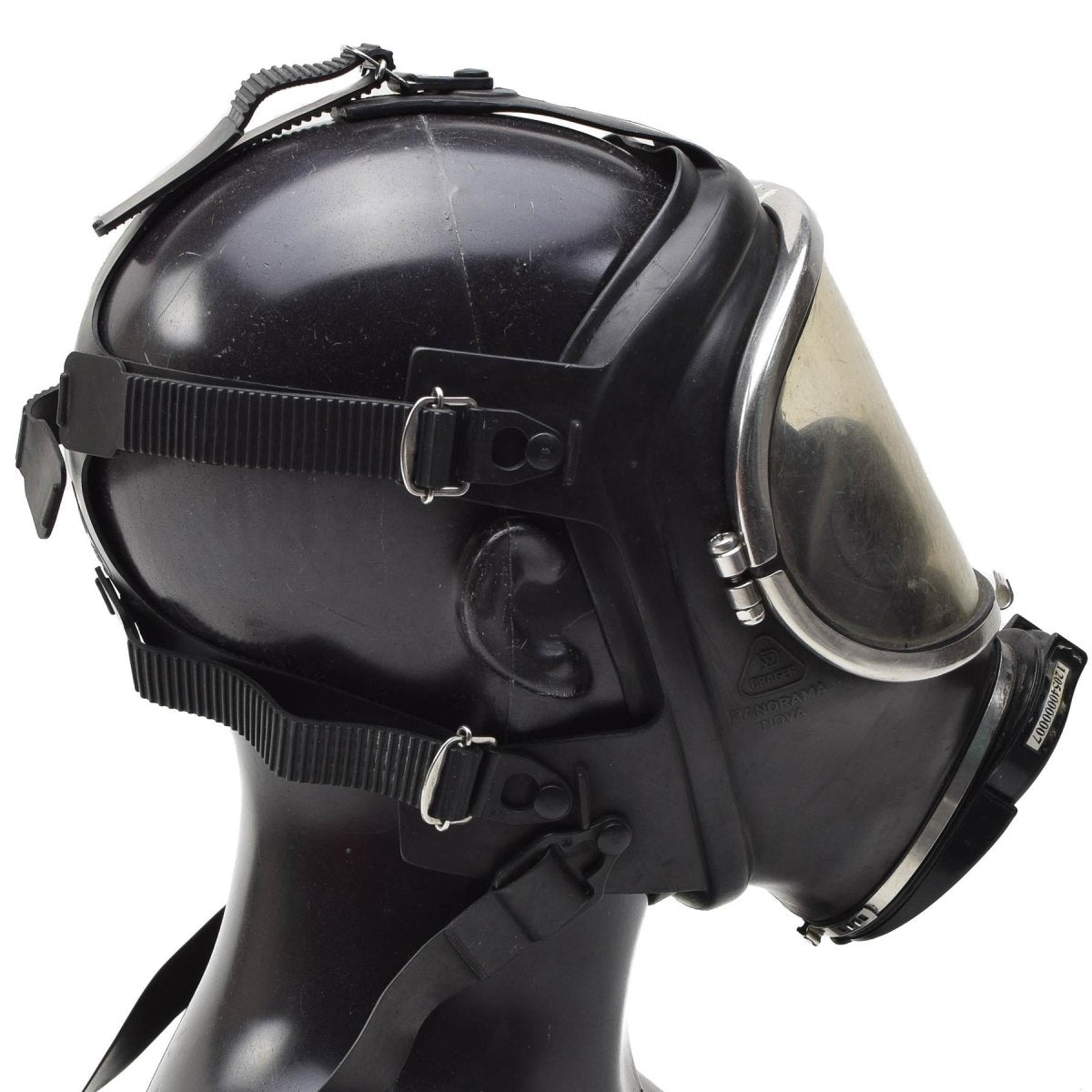 Masque facial Drager Panorama Nova authentique pour pompier, respirateur complet à gaz, noir