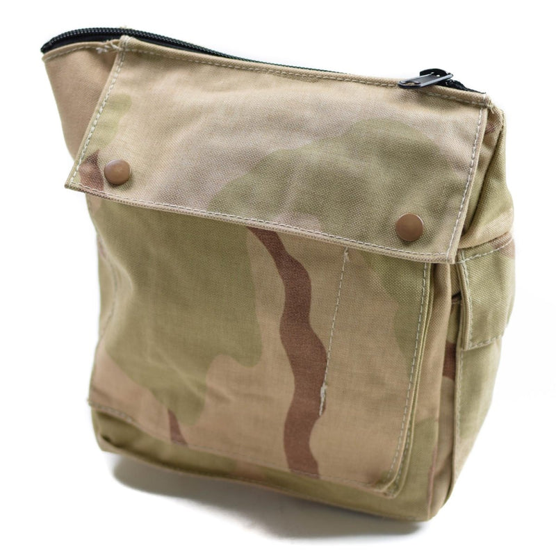 Echte Nederlands Leger gasmasker Tas Militair Surplus Desert Camo Schouderzak Nieuw