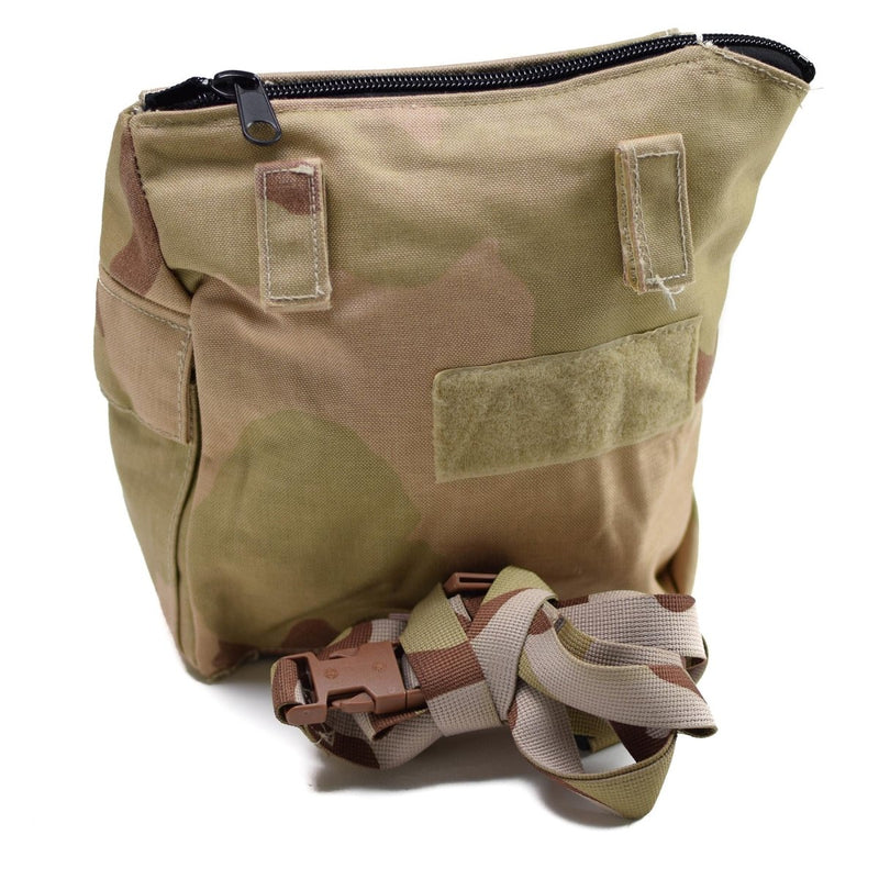 Echte Nederlands Leger gasmasker Tas Militair Surplus Desert Camo Schouderzak Nieuw