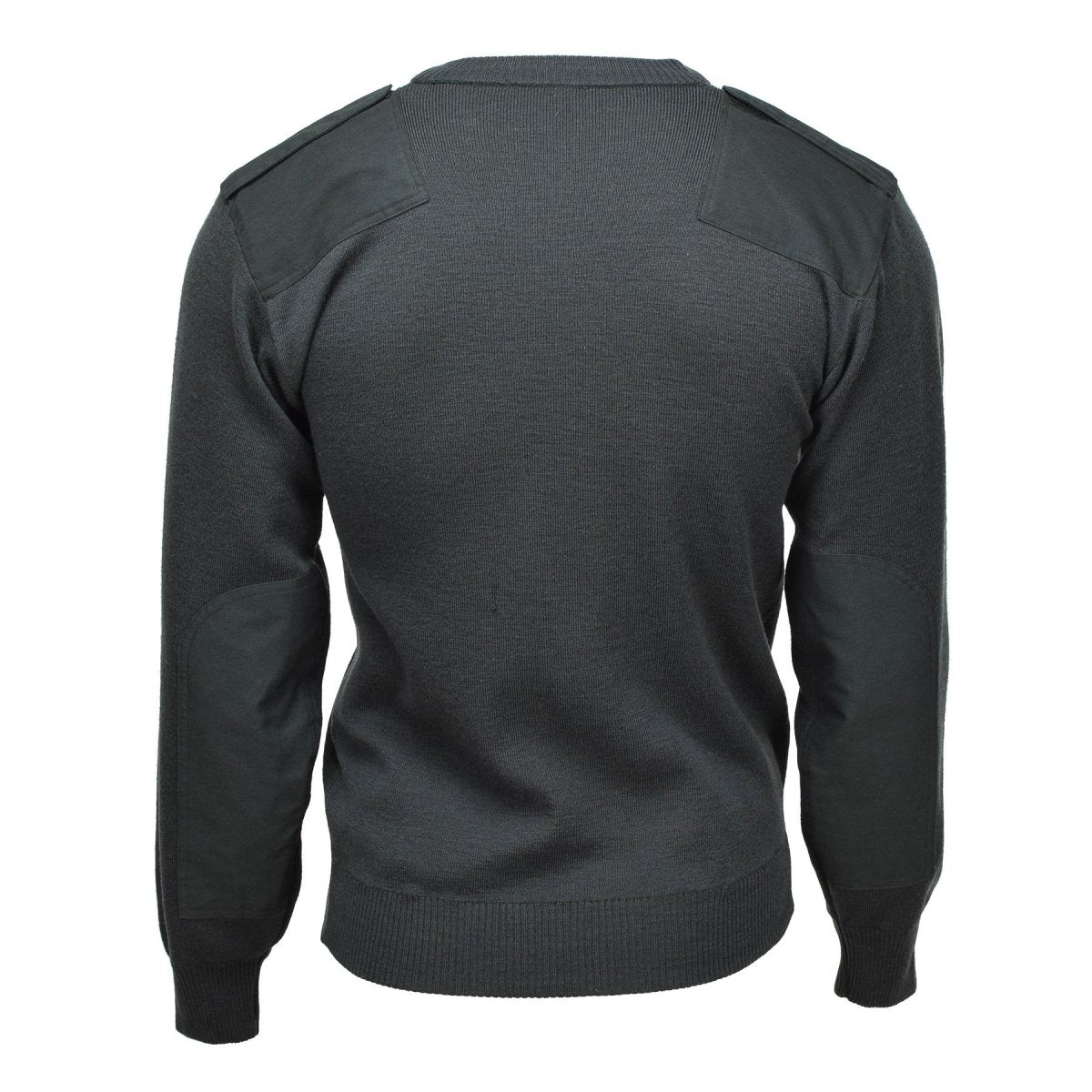 Véritable pull de l'armée néerlandaise Commando Jumper Pull col V vert foncé