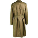 Genuine Dutch army Womens Coat Khaki long officer trench coat with lining NEW - GoMilitar