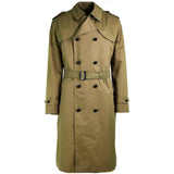 Véritable manteau de l'armée néerlandaise pour femme, trench-coat long kaki avec doublure, NEUF