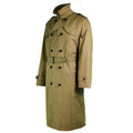 Véritable manteau de l'armée néerlandaise pour femme, trench-coat long kaki avec doublure, NEUF
