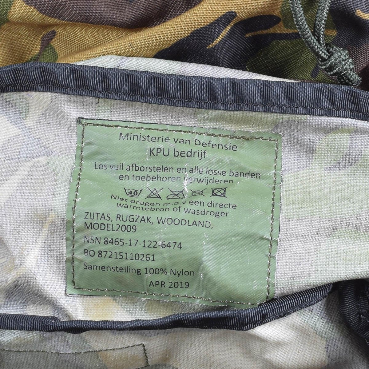 Echt Dutch Military Backpack DPM Patroon Rucksack Combat 60L Tactical Daypack