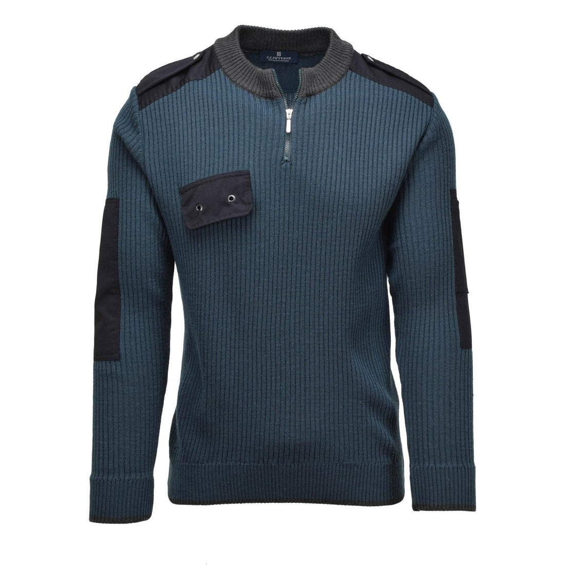 Echte Nederlandse militaire pullover RIB Gebreide koudweer blauw actieve wear trui