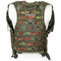 Ensemble de gilet tactique militaire néerlandais authentique 7 pièces avec pochettes molle modulaires DMP Woodland