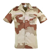 Echt Frans leger F2 -shirt Desert Camo Korte Sleeve Militair Surplus Probleem Nieuw
