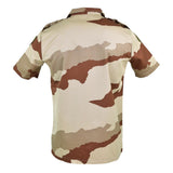 Véritable chemise F2 de l'armée française camouflage désert à manches courtes, édition militaire excédentaire NEUF