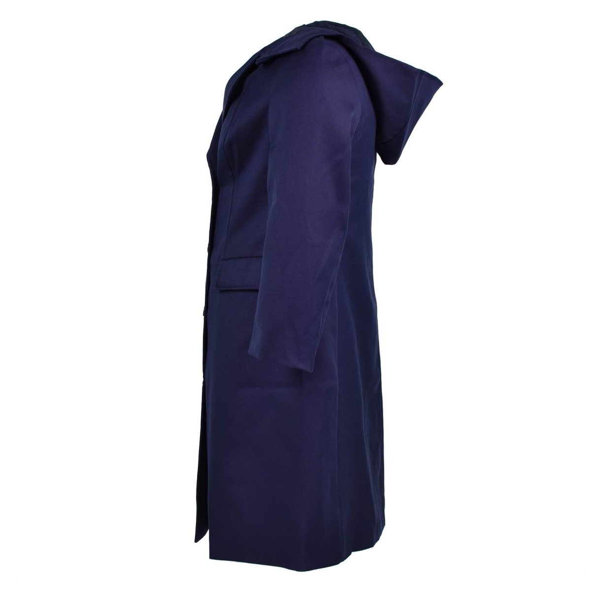 Echte Franse militaire jas leger trench jas donkerblauwe damesjas nieuw