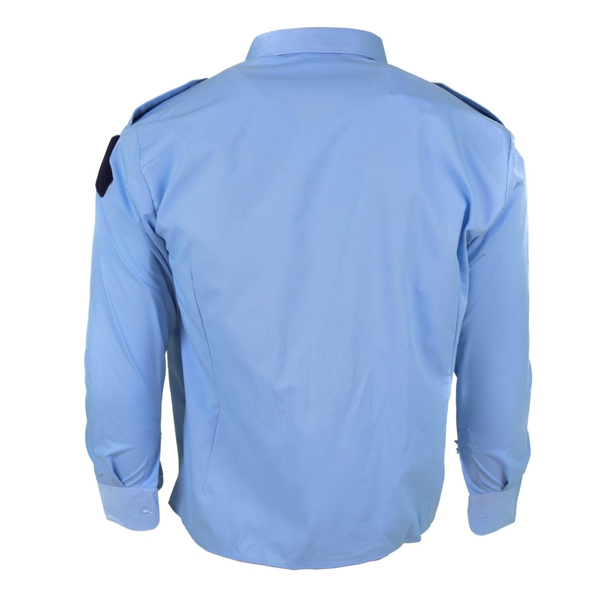 Echt Franse militaire politie blauw katoen met lange mouwen shirt gendarme nieuw