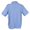 Chemise à manches courtes en coton bleu véritable de la police militaire française Gendarme NEUF