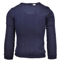 Echte Franse militaire school Blue Jersey Army Sweatshirt V-Neck